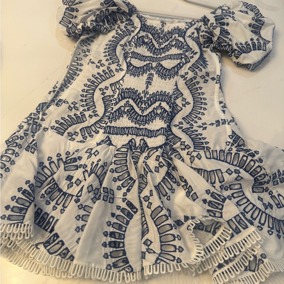 Charo Ruiz Navy and White Patterned Mini Dress - Picture 4 of 6